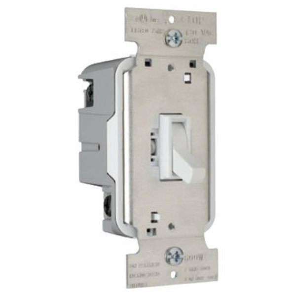 Pass & Seymour 600W Wht 3Wy Tog Dimmer T603WV